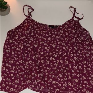 Floral, flowy crop top